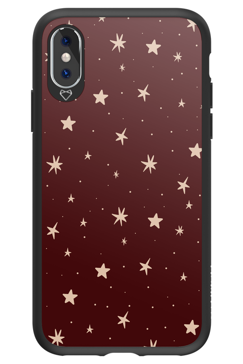 Burgundy Stars - Apple iPhone X