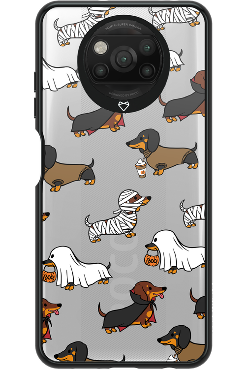 Scary Dachshund (Transparent) - Xiaomi Poco X3 Pro