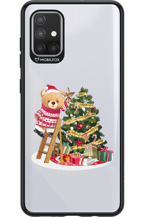 Christmas Bear (Transparent) - Samsung Galaxy A71