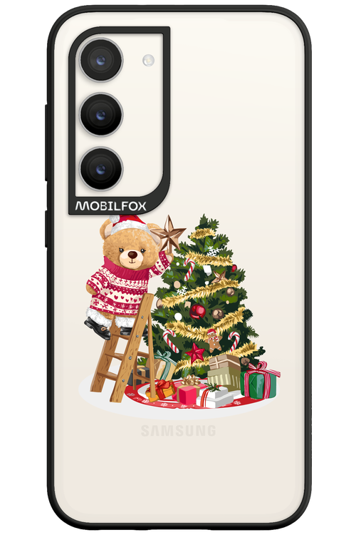 Christmas Bear (Transparent) - Samsung Galaxy S23