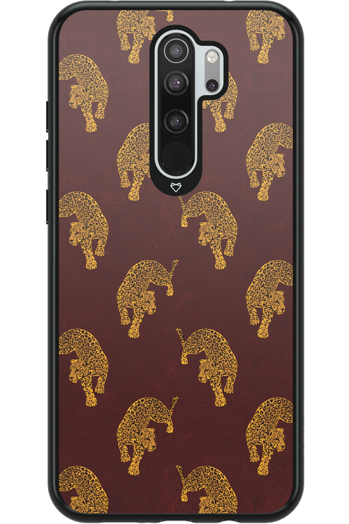 Burgundy Leopard Pattern - Xiaomi Redmi Note 8 Pro