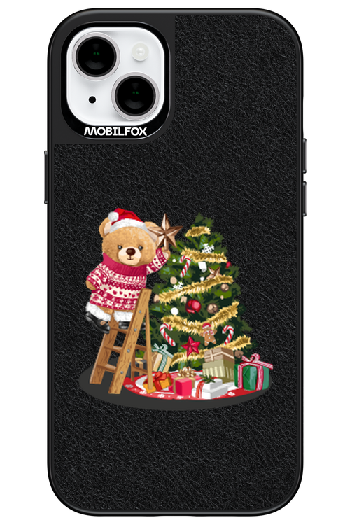 Christmas Bear (Leather) - Apple iPhone 15 Plus