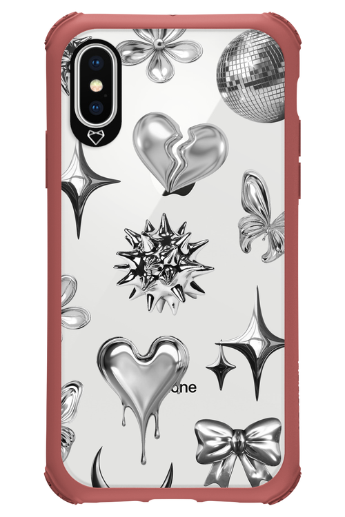 Silver Zone Transparent - Apple iPhone X