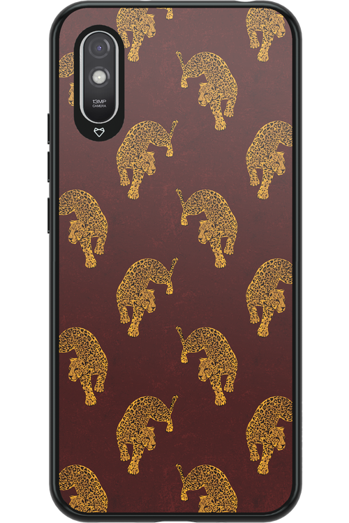 Burgundy Leopard Pattern - Xiaomi Redmi 9A