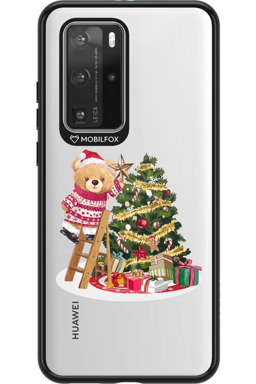 Christmas Bear (Transparent) - Huawei P40 Pro