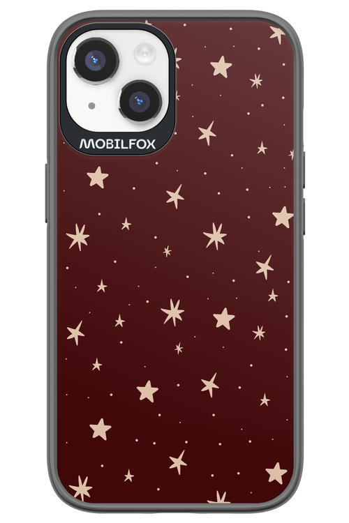 Burgundy Stars - Apple iPhone 14