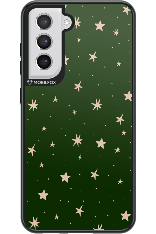 Forest Green Stars - Samsung Galaxy S21 FE