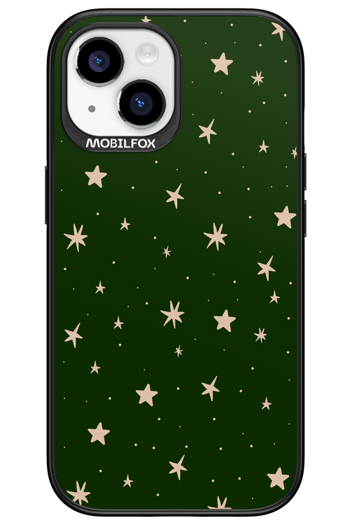 Forest Green Stars - Apple iPhone 15