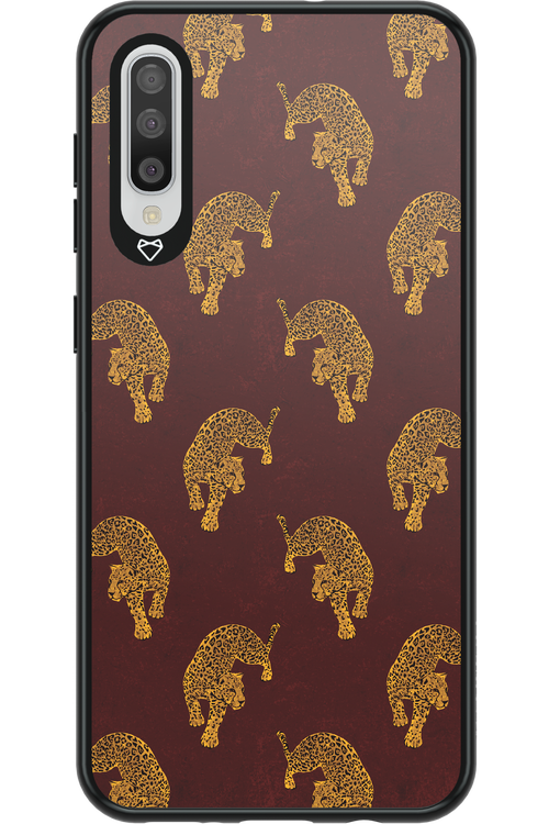 Burgundy Leopard Pattern - Samsung Galaxy A50