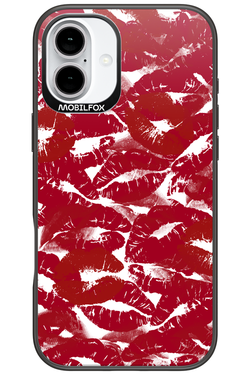 Burgundy and Kiss - Apple iPhone 16 Plus