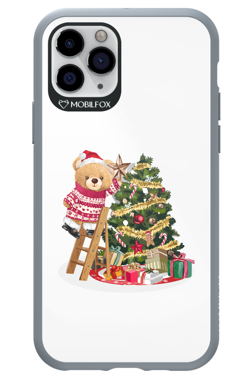 Christmas Bear (Transparent) - Apple iPhone 11 Pro