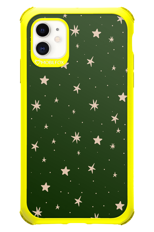 Forest Green Stars - Apple iPhone 11