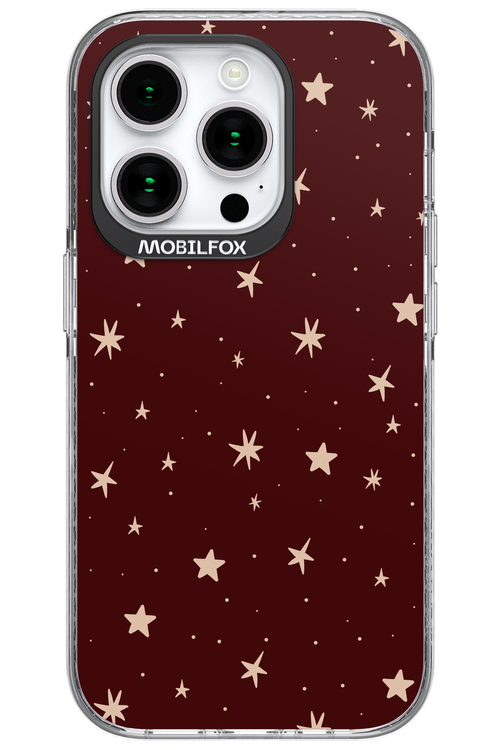 Burgundy Stars - Apple iPhone 15 Pro