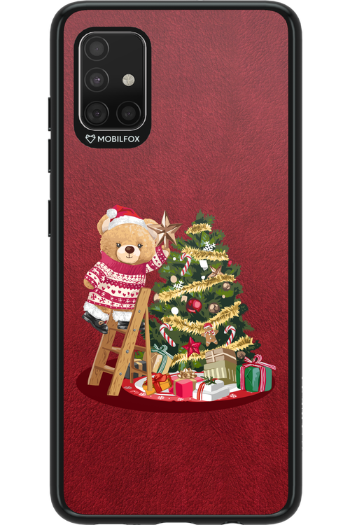 Christmas Bear (Burgundy) - Samsung Galaxy A51