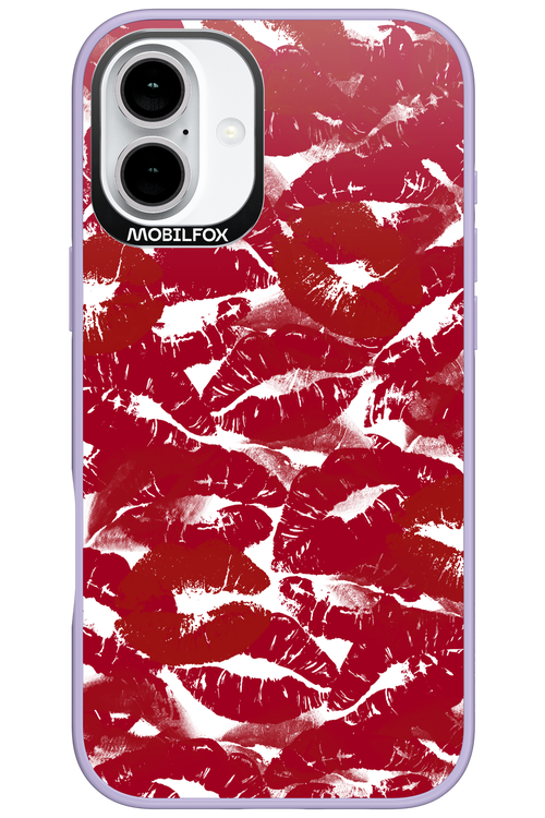 Burgundy and Kiss 2.0 - Apple iPhone 16 Plus