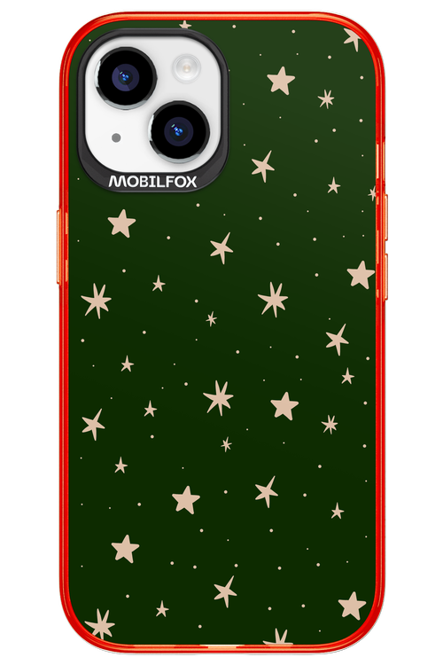 Forest Green Stars - Apple iPhone 15