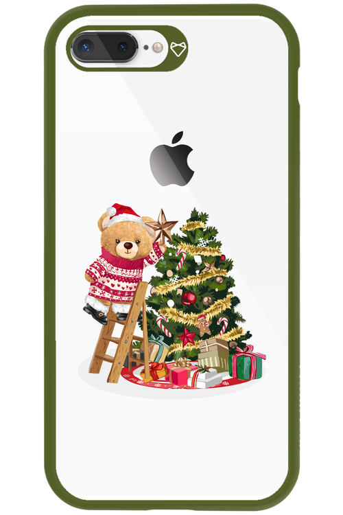Christmas Bear (Transparent) - Apple iPhone 8 Plus