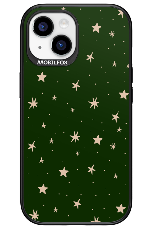 Forest Green Stars - Apple iPhone 15