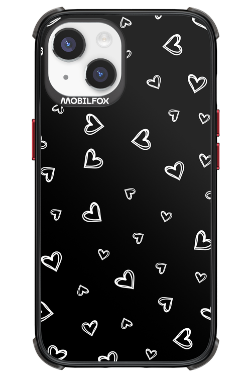 Monochrome Hearts 2.0 - Apple iPhone 14