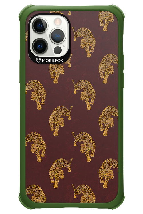 Burgundy Leopard Pattern - Apple iPhone 12 Pro