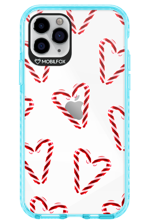 Candy Cane Hearts - Apple iPhone 11 Pro