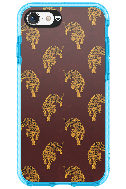 Burgundy Leopard Pattern - Apple iPhone 7