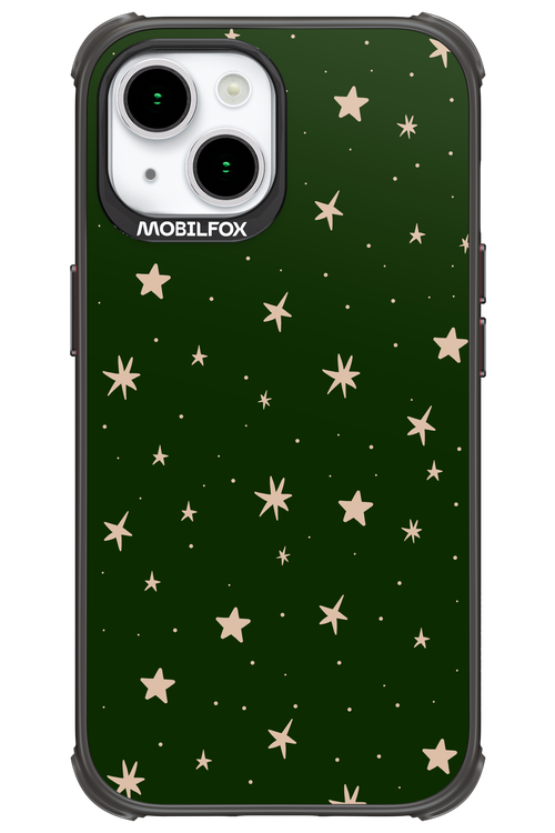 Forest Green Stars - Apple iPhone 15