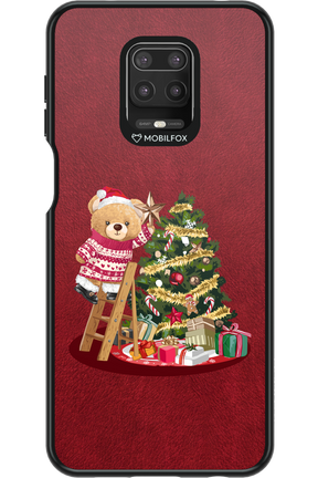 Christmas Bear (Burgundy) - Xiaomi Redmi Note 9 Pro