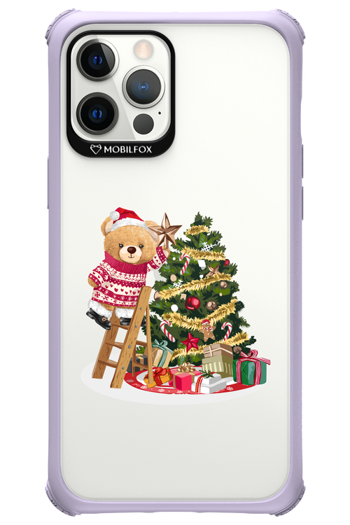Christmas Bear (Transparent) - Apple iPhone 12 Pro Max
