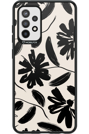 Monochrome Flowerss - Samsung Galaxy A72