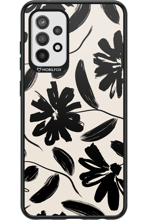 Monochrome Flowerss - Samsung Galaxy A72