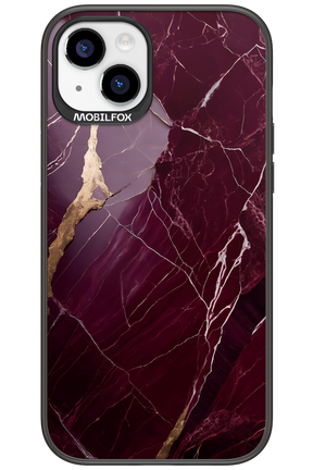 Burgundy Marble - Apple iPhone 15 Plus