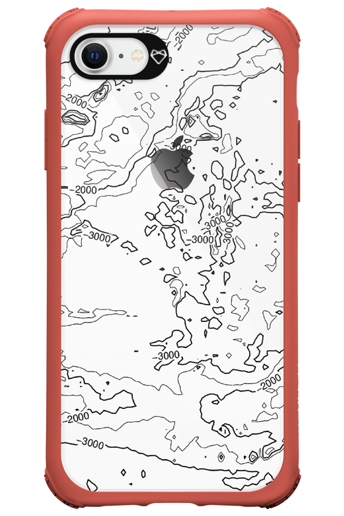 Contour Map - Apple iPhone 8