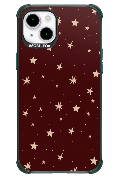 Burgundy Stars - Apple iPhone 15 Plus