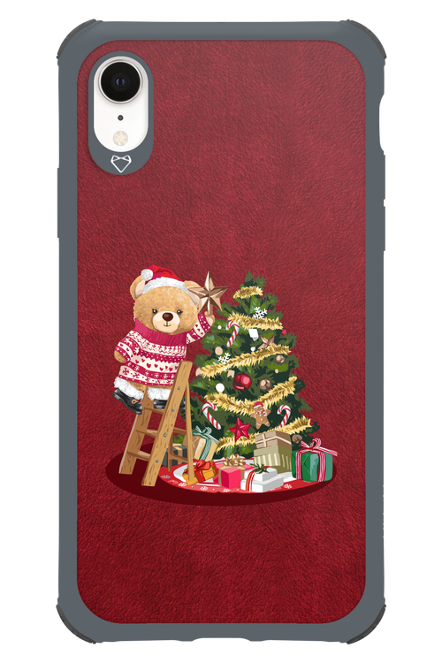 Christmas Bear (Burgundy) - Apple iPhone XR