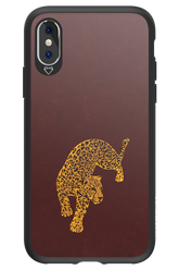 Burgundy Leopard - Apple iPhone X
