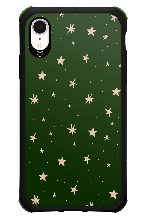 Forest Green Stars - Apple iPhone XR