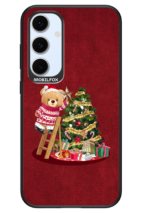 Christmas Bear (Burgundy) - Samsung S24 FE