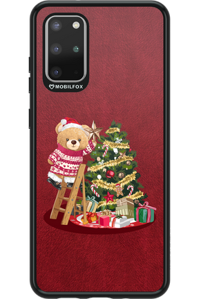 Christmas Bear (Burgundy) - Samsung Galaxy S20+