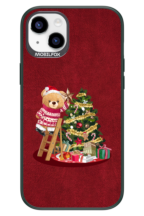 Christmas Bear (Burgundy) - Apple iPhone 14 Plus
