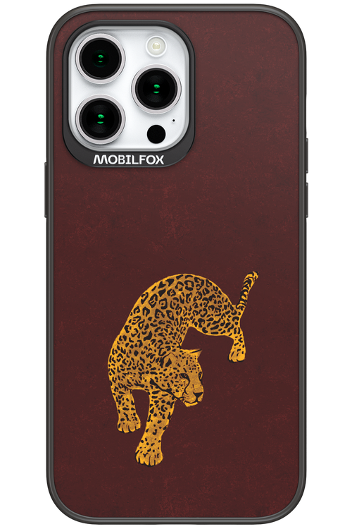 Burgundy Leopard - Apple iPhone 15 Pro Max