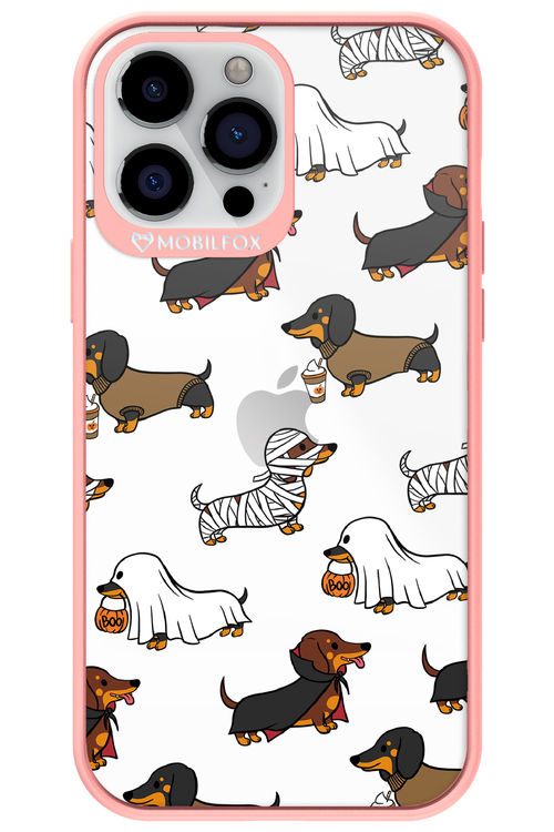 Scary Dachshund (Transparent) - Apple iPhone 13 Pro Max