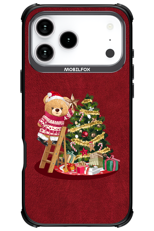 Christmas Bear (Burgundy) - Apple iPhone 17 Pro Max