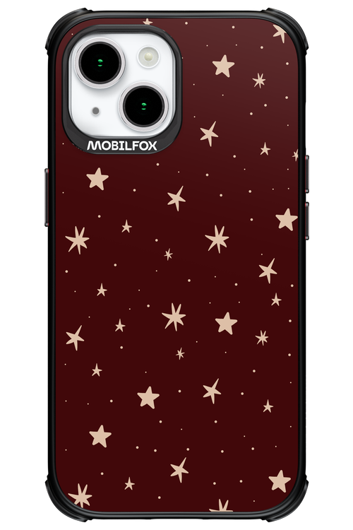 Burgundy Stars - Apple iPhone 15