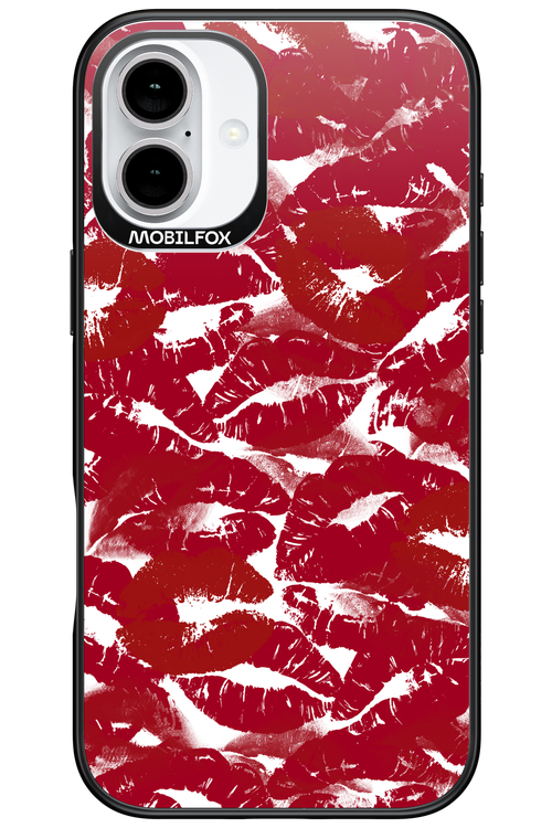 Burgundy and Kiss - Apple iPhone 16 Plus