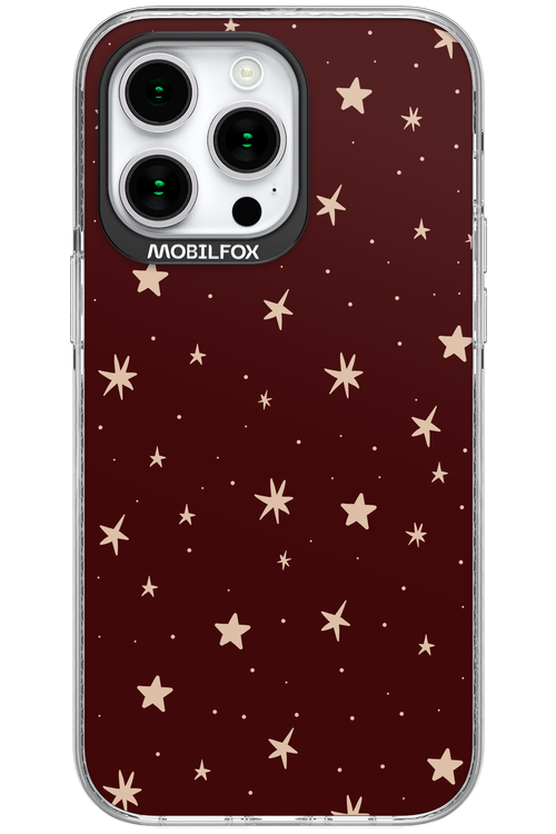 Burgundy Stars - Apple iPhone 15 Pro Max