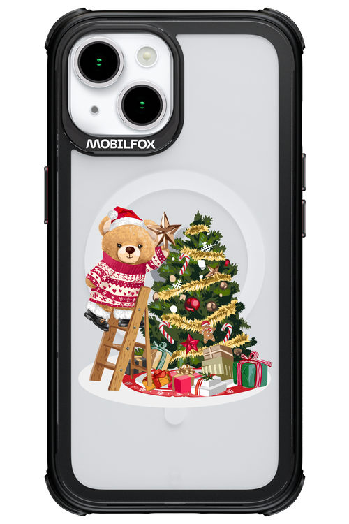 Christmas Bear (Transparent) - Apple iPhone 15