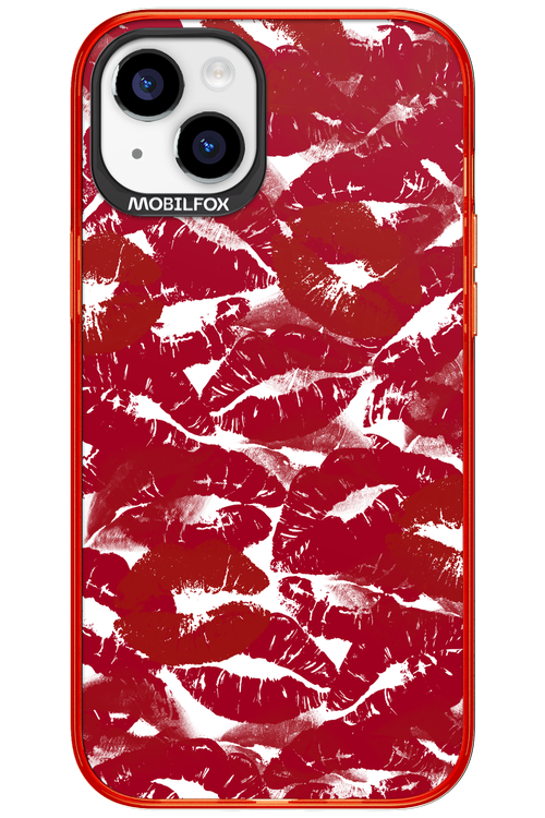 Burgundy and Kiss 2.0 - Apple iPhone 15 Plus