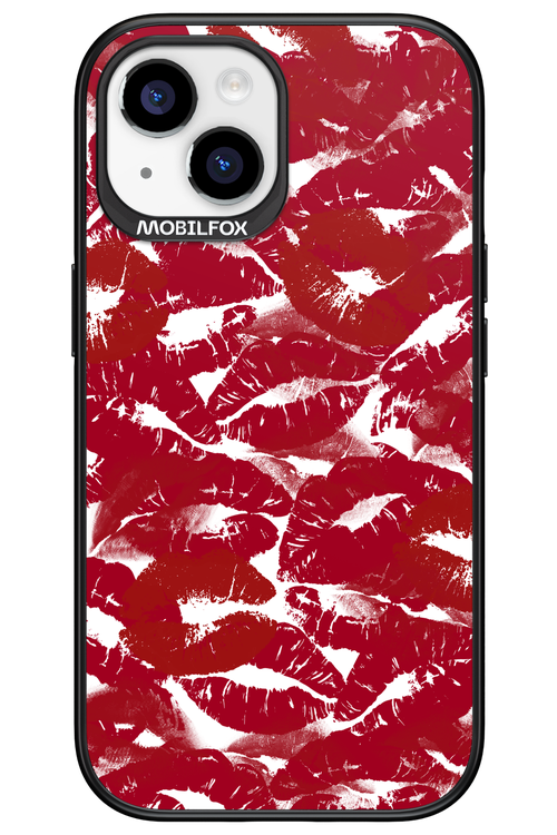 Burgundy and Kiss 2.0 - Apple iPhone 15