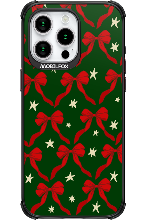 Bow & Stars (Green) - Apple iPhone 15 Pro Max